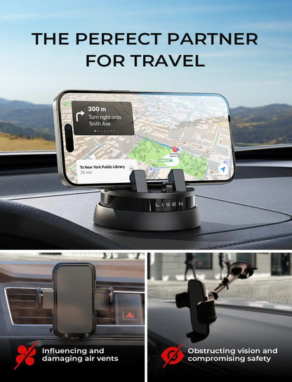 360° Rotatable Dashboard Cell Phone Holder